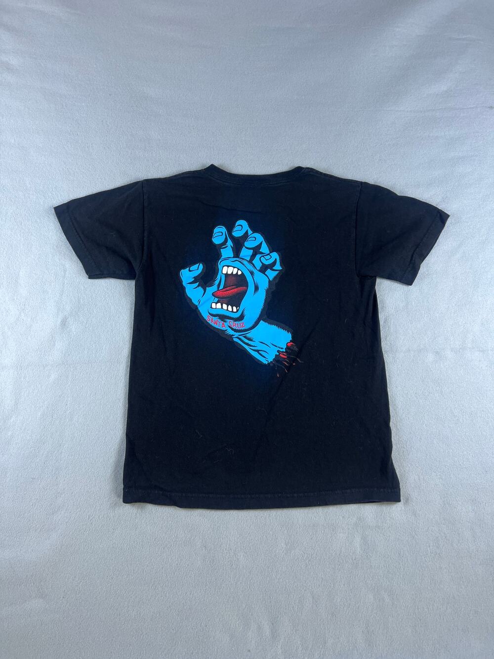 Santa Cruz Screaming Hand Black T-Shirt Graphic Skateboarding Men's Small Size